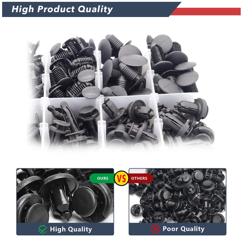 ANTS PART 330Pcs 12Sizes Car Plastic Rivets Fasteners Push Type Pin Rivets Clips Trim Kit for Ford Honda GM Acura Chrysler ETE - Image 5